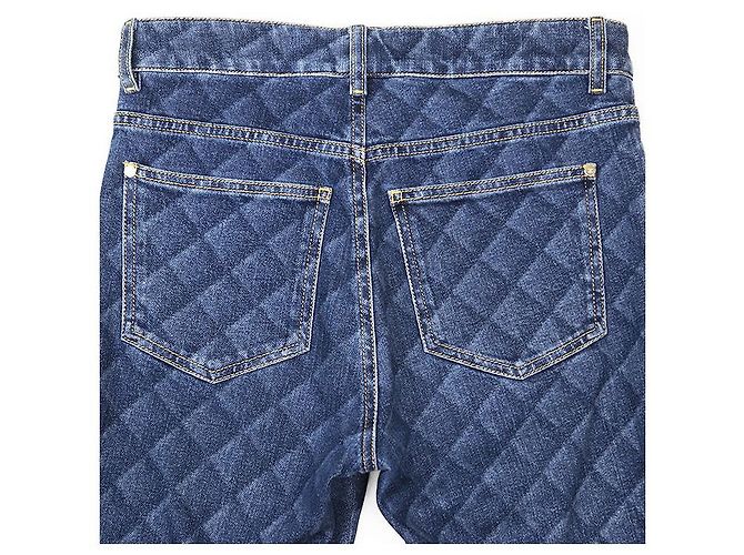 Timeless Chanel P73402 Denim-Hose Blau - Ansicht 8