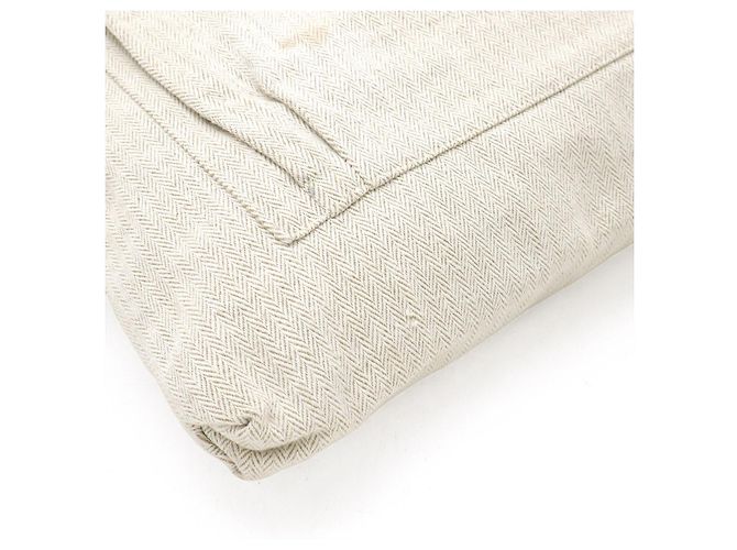 Borsa Hermès Aline Toilè Chevron Beige - vista 3