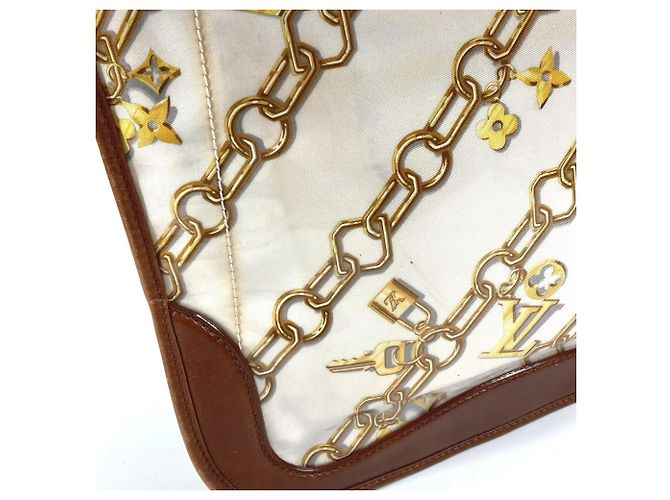 Borsa a Spalla Musette Monogram di Louis Vuitton Marrone Bianco - vista 11