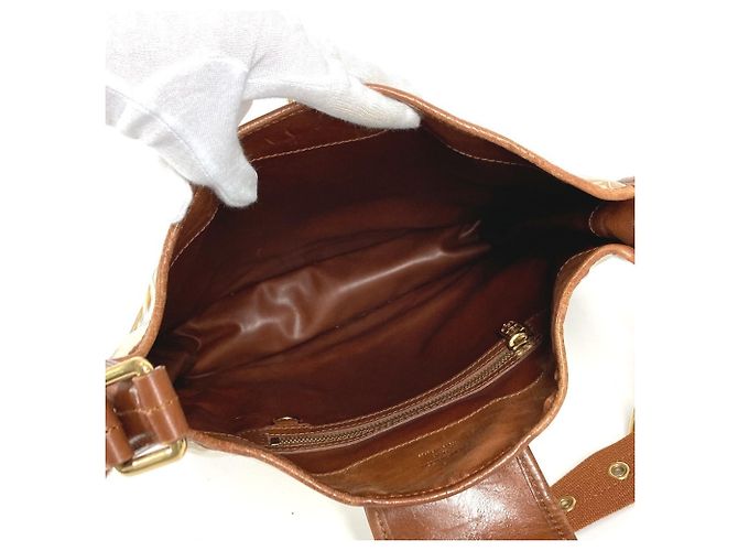 Borsa a Spalla Musette Monogram di Louis Vuitton Marrone Bianco - vista 14