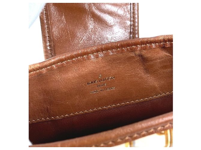 Borsa a Spalla Musette Monogram di Louis Vuitton Marrone Bianco - vista 15
