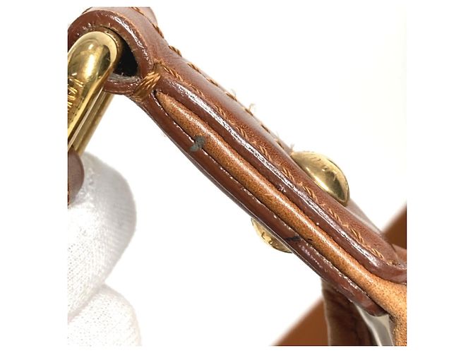 Borsa a Spalla Musette Monogram di Louis Vuitton Marrone Bianco - vista 18
