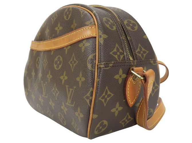 Borsa a spalla in pelle Nume Monogram Blower Louis Vuitton Marrone - vista 2