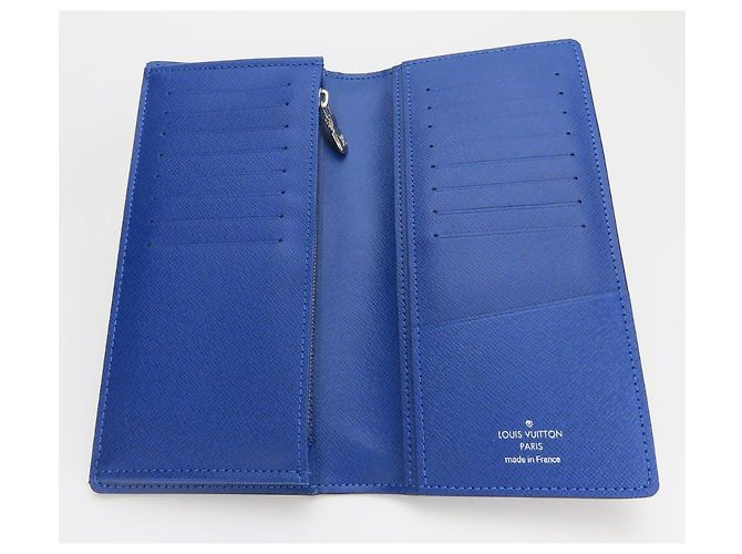 Cartera Bifold Brazza Taiga Monogram Louis Vuitton Azul - vista 8