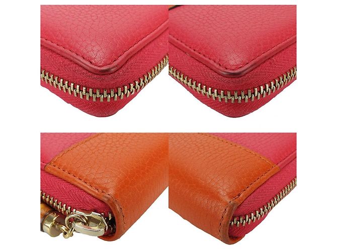 Gucci Bamboo Zip Around Long Wallet Leather Wallet - view 11