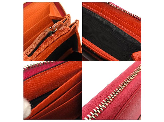 Gucci Bamboo Zip Around Long Wallet Leather Wallet - view 13
