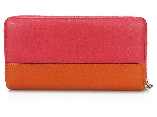 Gucci Bamboo Zip Around Long Wallet Leather Wallet - view 2