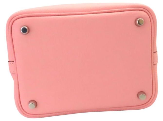 Borsa Hermès Picotin Lock Trillon in pelle Clemence Rosa - vista 5