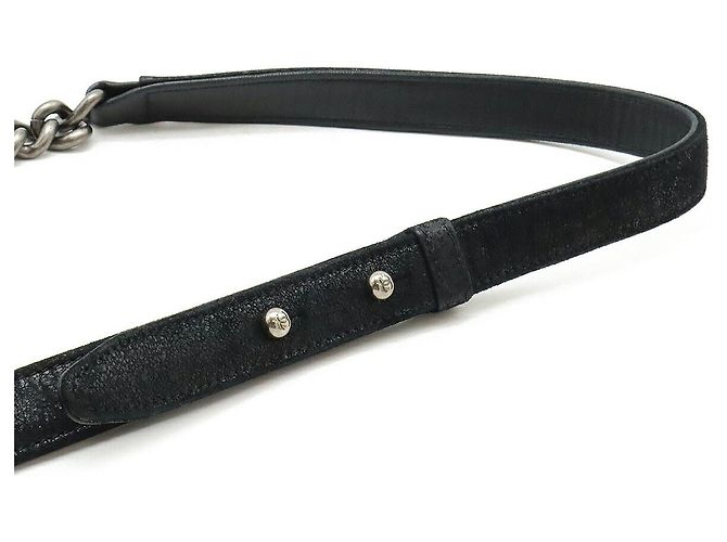 Borsa a spalla in pelle Chanel Boy Nero - vista 5