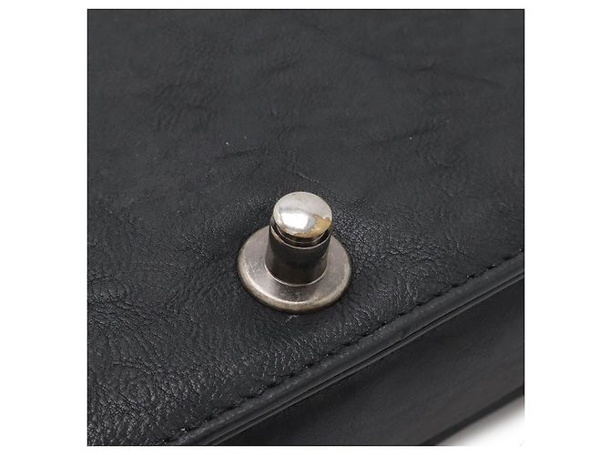Chanel Boy Leder Schultertasche mit Kette Schwarz - Ansicht 8