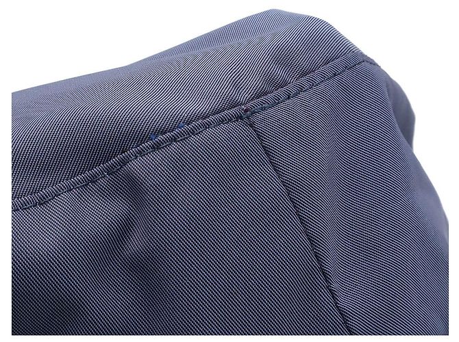Hermès Bestickter H Logo Bucket Hat Blau Marineblau - Ansicht 3