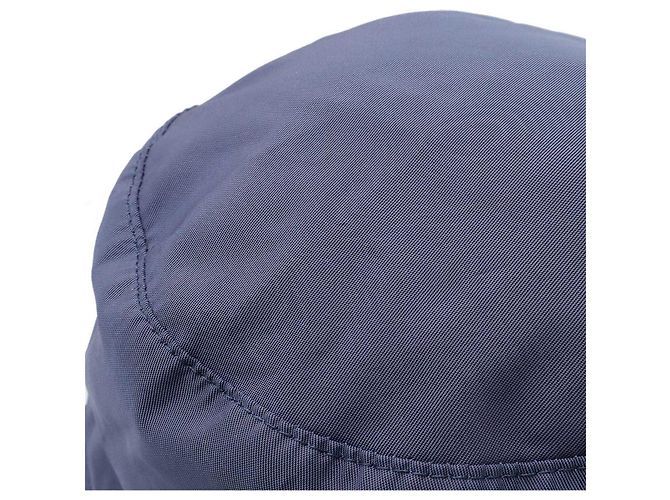 Hermès Bestickter H Logo Bucket Hat Blau Marineblau - Ansicht 5