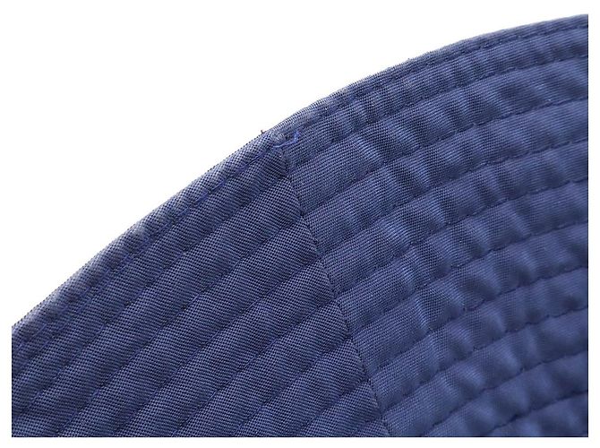 Hermès Bestickter H Logo Bucket Hat Blau Marineblau - Ansicht 7