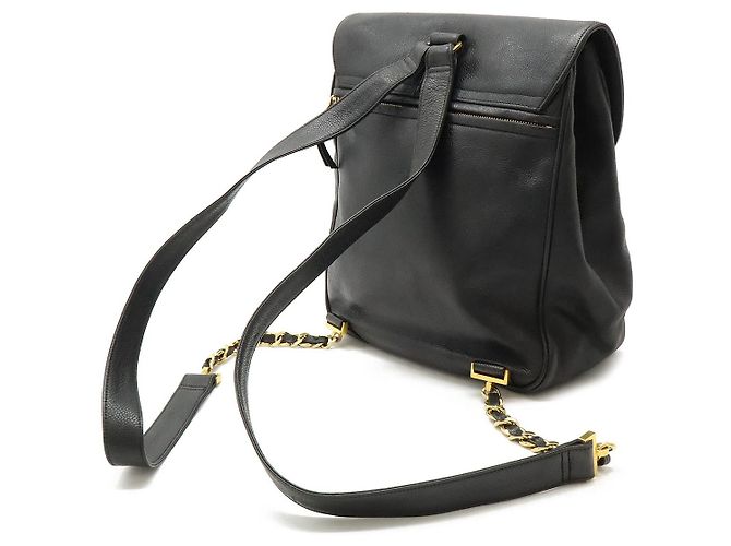 Timeless Chanel Kaviarleder Rucksack Schwarz - Ansicht 2