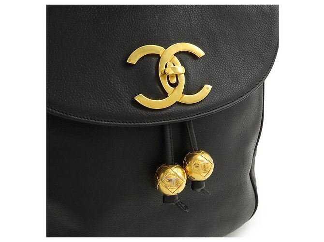 Timeless Chanel Kaviarleder Rucksack Schwarz - Ansicht 9