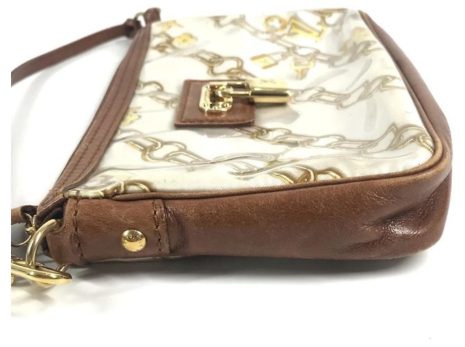Borsa Pochette Accessoires Charm Monogram Louis Vuitton Marrone Bianco - vista 3