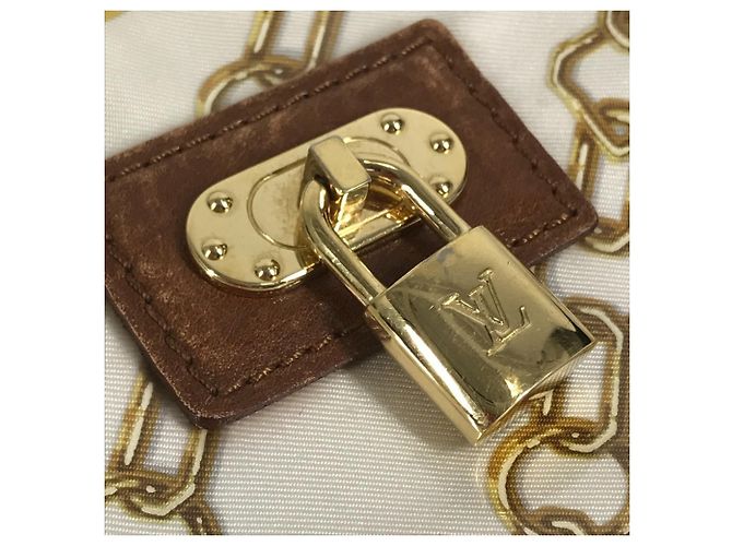 Borsa Pochette Accessoires Charm Monogram Louis Vuitton Marrone Bianco - vista 6
