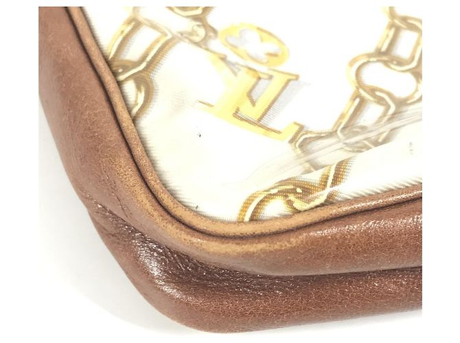 Borsa Pochette Accessoires Charm Monogram Louis Vuitton Marrone Bianco - vista 9