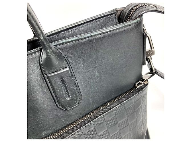 Borsa Louis Vuitton Damier Infini Nero - vista 14