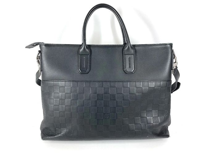 Borsa Louis Vuitton Damier Infini Nero - vista 4