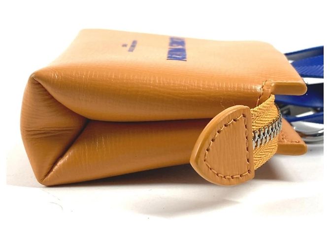 Chaveiro de couro azul e laranja Louis Vuitton - vista 4