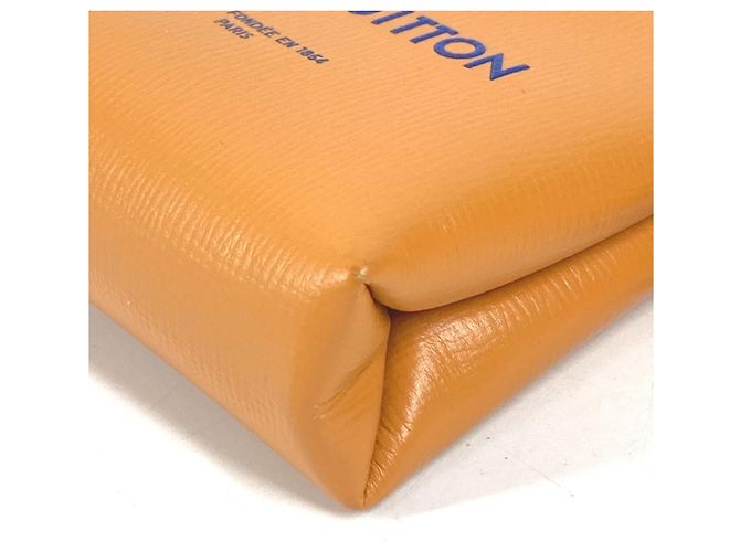 Chaveiro de couro azul e laranja Louis Vuitton - vista 8