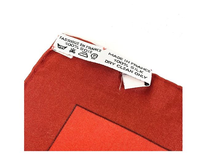 Bufanda de Seda Brise de Charme de Hermès Roja Multicolor - vista 5