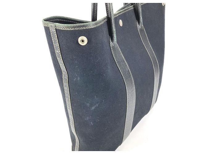 Hermès Borsa Tote HERMES Garden File MM Nero - vista 12