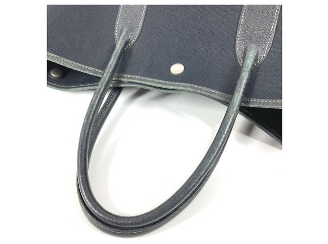 Hermès Borsa Tote HERMES Garden File MM Nero - vista 8