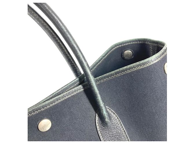 Hermès Borsa Tote HERMES Garden File MM Nero - vista 9