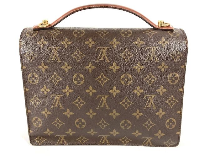 Borsa documenti Monceau 28 in Monogram M51185 di Louis Vuitton Marrone - vista 2