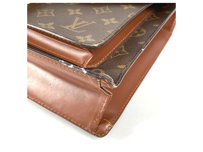 Borsa documenti Monceau 28 in Monogram M51185 di Louis Vuitton Marrone - vista 6
