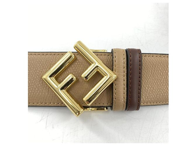 Fendi FF Diamond Wendegürtel Braun - Ansicht 3