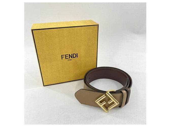Fendi FF Diamond Wendegürtel Braun - Ansicht 8