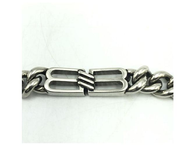 Pulseira de Charme BB Icon Prata da Balenciaga - vista 5