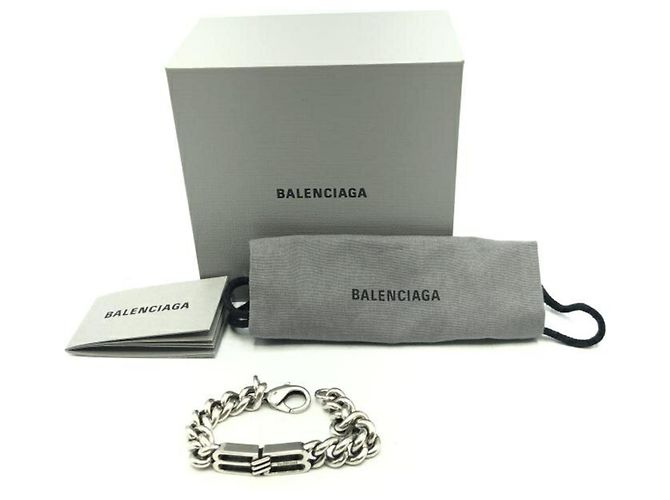 Pulseira de Charme BB Icon Prata da Balenciaga - vista 8