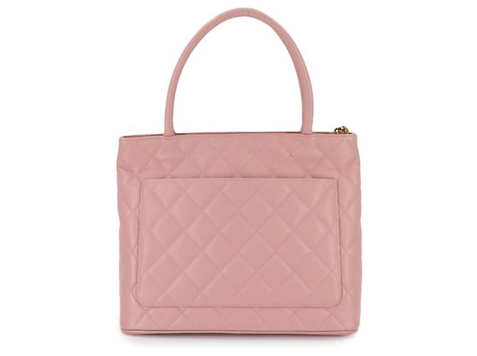 Timeless Borsa Medallion CHANEL in pelle caviar rosa - vista 3