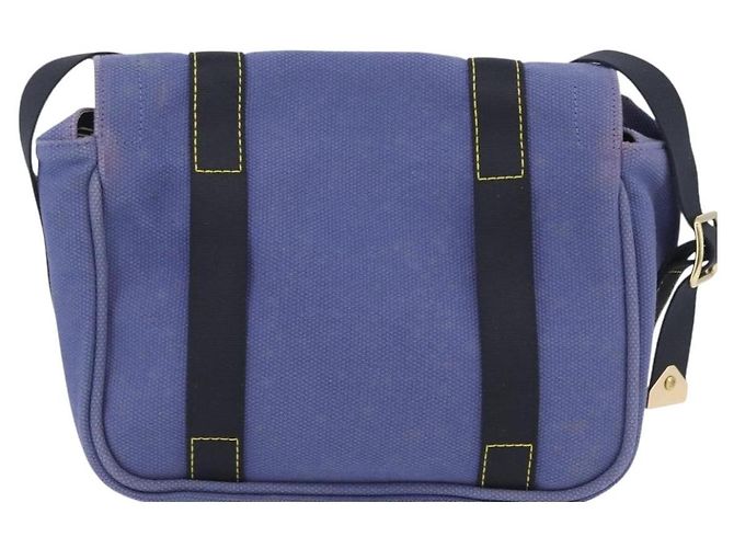 Borsa Messenger Antigua in Tela Louis Vuitton Blu - vista 2