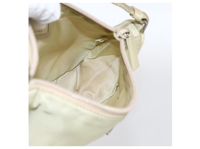 PRADA Accessory Pouch Nylon Beige Silver Auth bs33423 Silvery - view 20