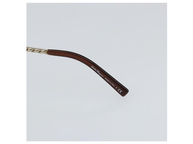 Gafas de sol Salvatore Ferragamo de metal marrón Auth hk3513 Castaño - vista 11