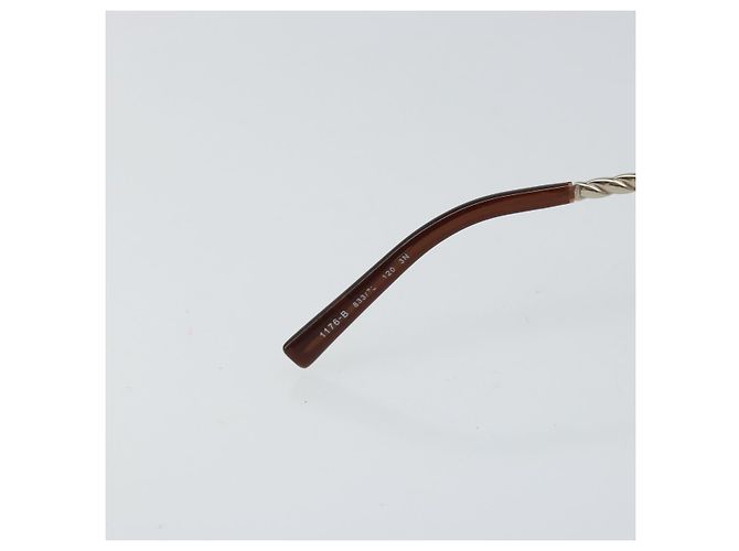Gafas de sol Salvatore Ferragamo de metal marrón Auth hk3513 Castaño - vista 13