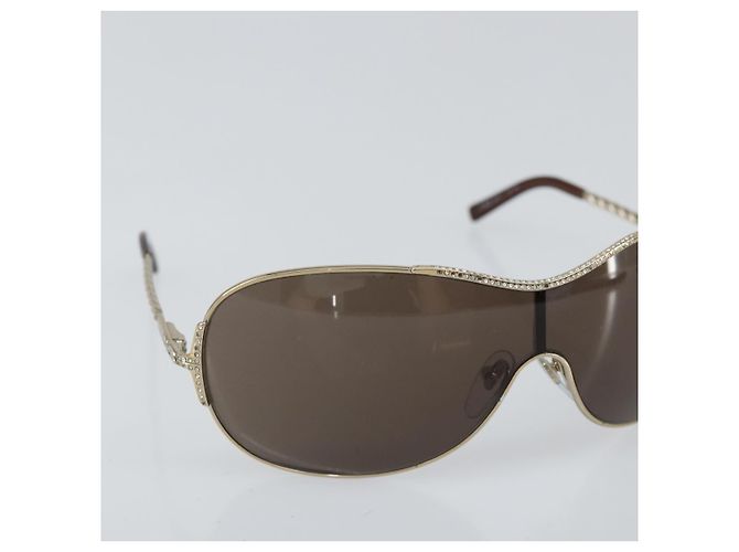 Gafas de sol Salvatore Ferragamo de metal marrón Auth hk3513 Castaño - vista 6