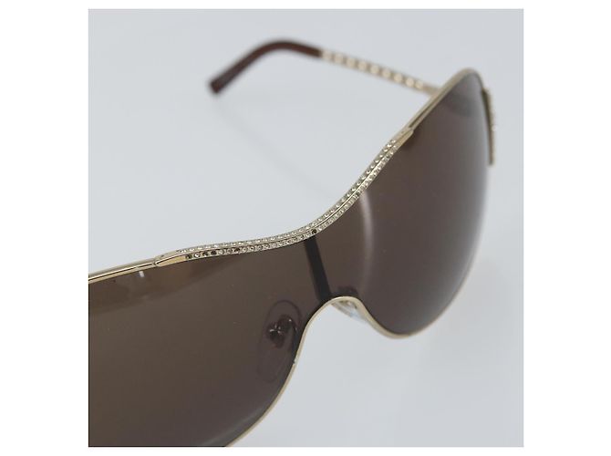 Gafas de sol Salvatore Ferragamo de metal marrón Auth hk3513 Castaño - vista 8
