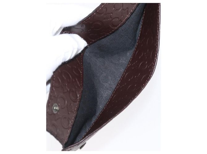 Céline CELINE C Macadam Canvas Japanese Fan Brown Auth 169931V - view 23