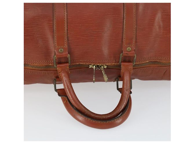 LOUIS VUITTON Epi Keepall 50 Borsa Boston Marrone M42968 LV Auth 168240 - vista 7