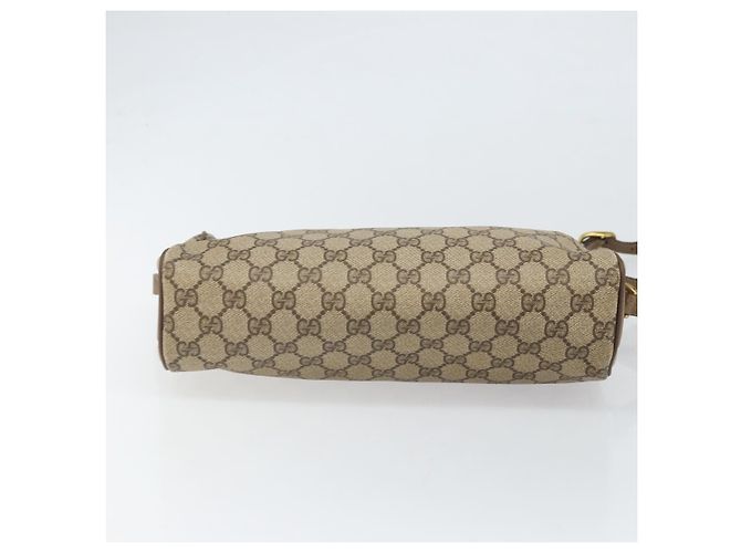 Bolsa Sherry Line GG Supreme Web da GUCCI em PVC bege e dourado 89 02 017 Auth 169674 - vista 9