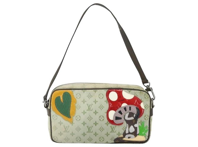 LOUIS VUITTON Mini Tale de Fe Pochette Accessorio Pouch Khaki M92274 Auth ep13094 Cachi - vista 13