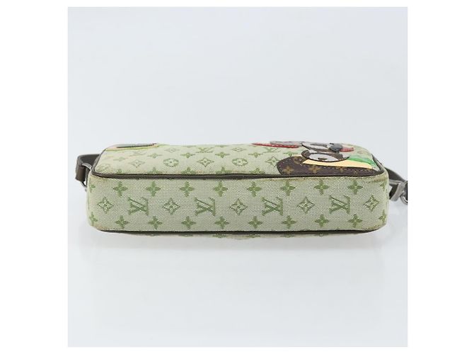 LOUIS VUITTON Mini Tale de Fe Pochette Accessorio Pouch Khaki M92274 Auth ep13094 Cachi - vista 5