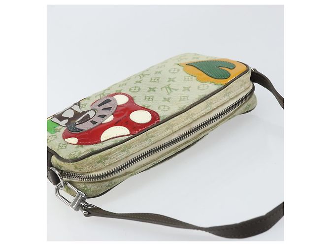 LOUIS VUITTON Mini Tale de Fe Pochette Accessorio Pouch Khaki M92274 Auth ep13094 Cachi - vista 6