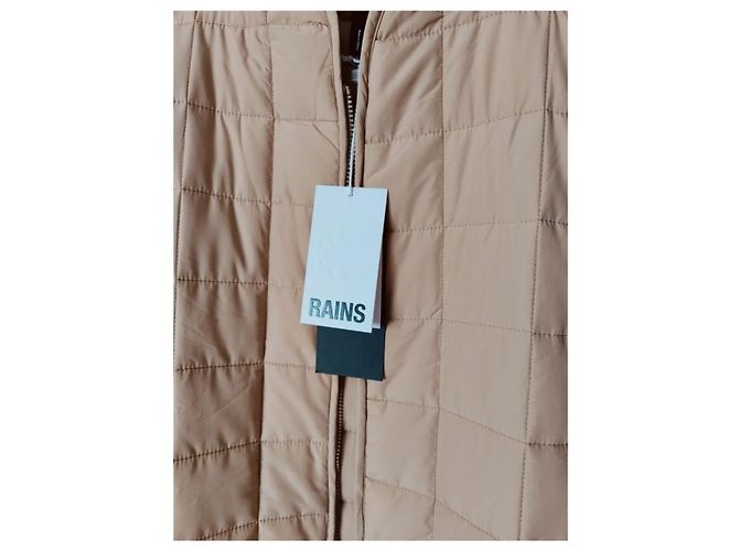 Nuevo abrigo Rains modelo 18210 Beige talla XL - vista 2